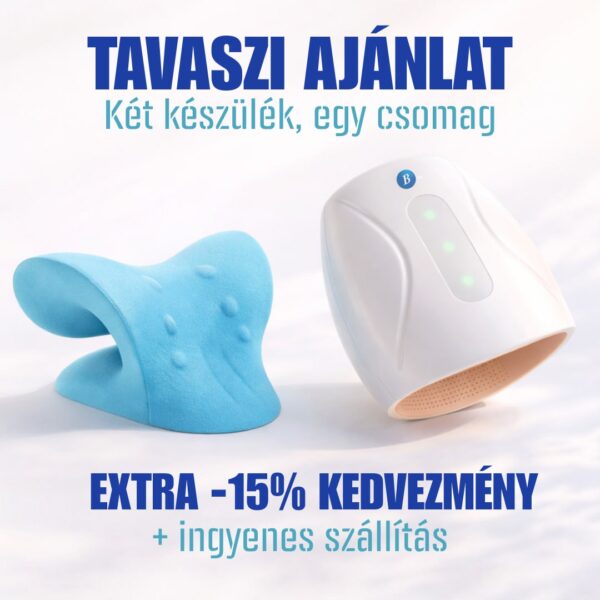 Kézmasszírozó + Nyak- és vállazító csomagajánlat